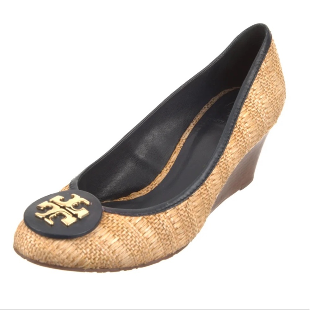 🌺TORY BURCH🌺Straw Wedges🌺Size 6🌺Summer🌺